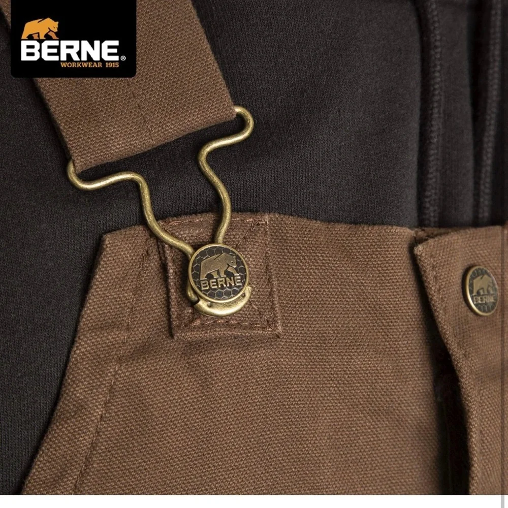 Like New! MOVING! EVYTHNG MUsT GO! Berne Men Insulated Washed Duck Bibs Overall - Picture 14 of 16